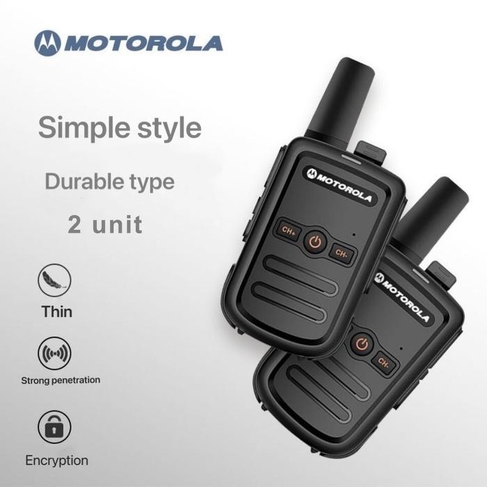 HT Walkie-Talkie mini C51 Baterai berkapasitas besar 9800mAh Jarak komunikasi 10KM Paket murah 2 uni