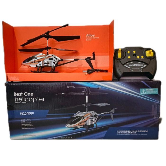 rc helicopter helikopter 3.5 channel murah remote control helikopter - Orange