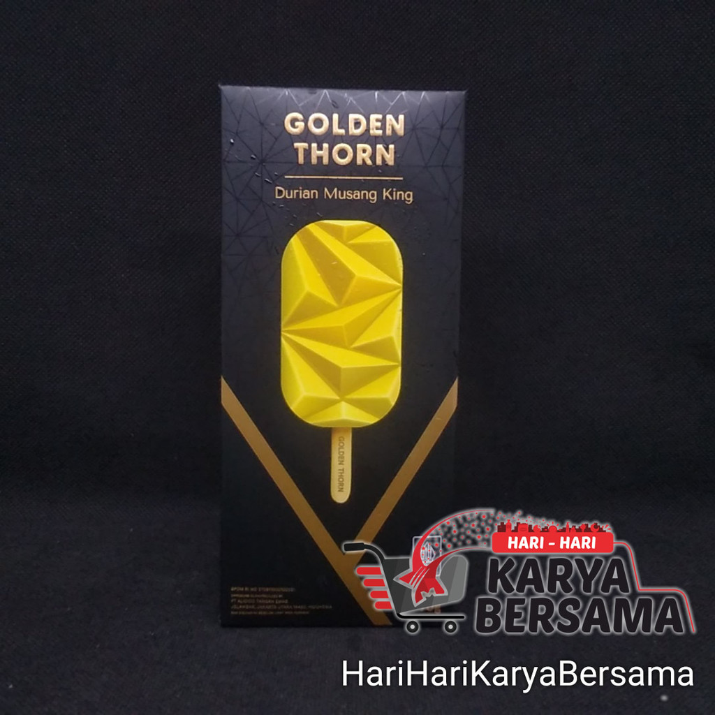 

MAKANAN BEKU ICE CREAM GOLDEN THORN DURIAN MUSANG KING 70GR