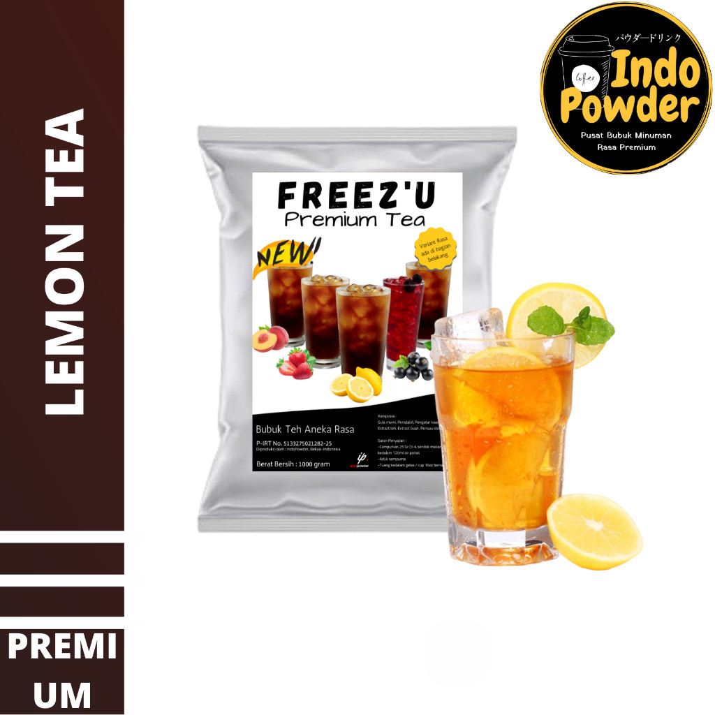 

Bubuk LEMON TEA PREMIUM 1Kg I Powder Lemon Tea FREEZ'U 1 Kg I Lemon Tea Powder Premium 1kg