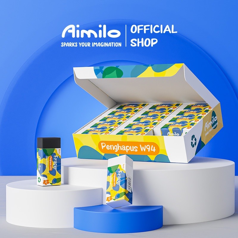 

Aimilo - Eraser / Penghapus Pensil Hitam Bebas PVC Bebas Debu Tidak Beracun Alat Tulis Sekolah