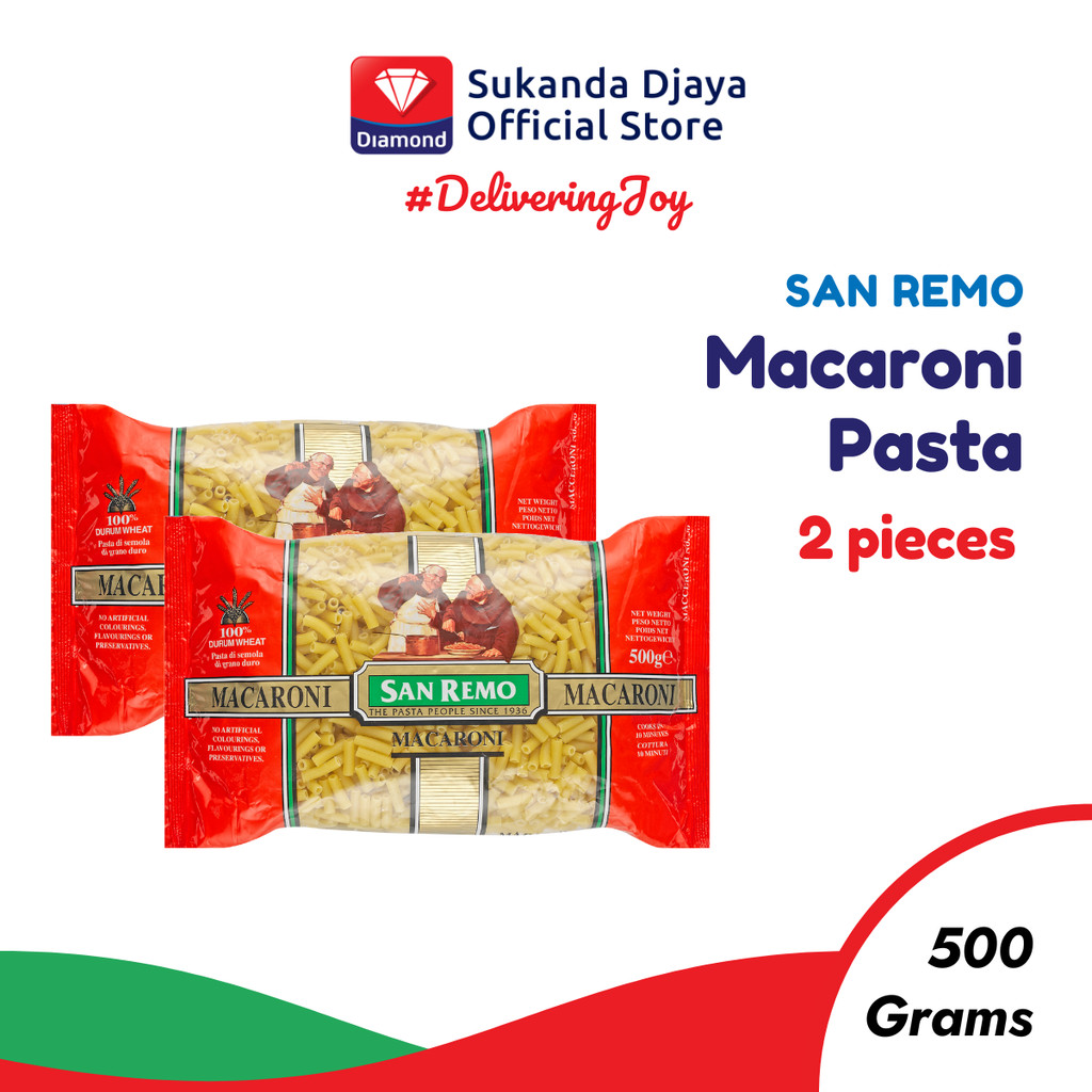 

San Remo Macaroni Pasta Twin Pack (500g x2)