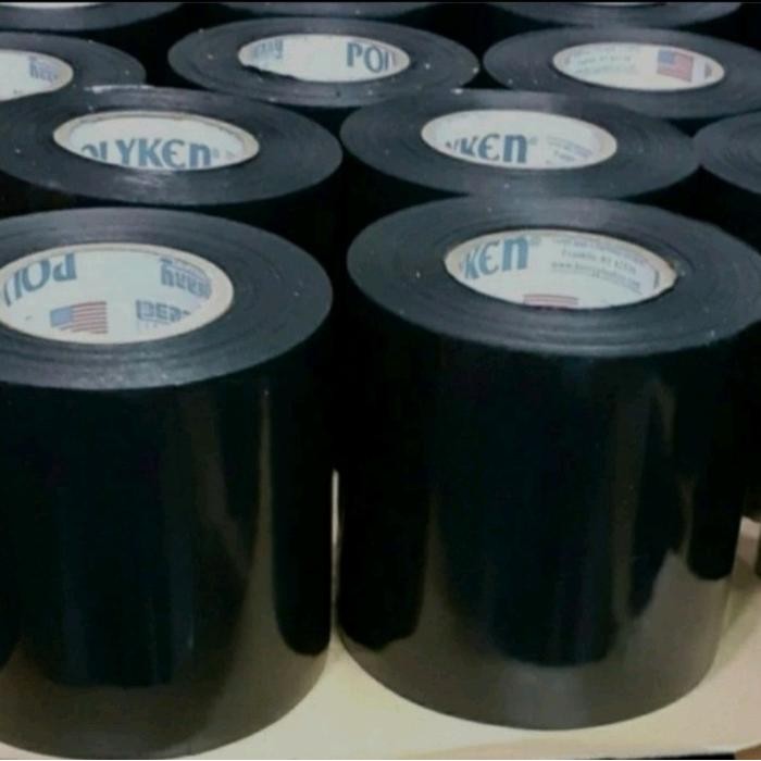 

Isolasi Pipa Bawah Tanah Polyken Wrapping Pembungkus pipa Dalam tanah Lakban Hitam Ukuran 6"inchi x 100fit