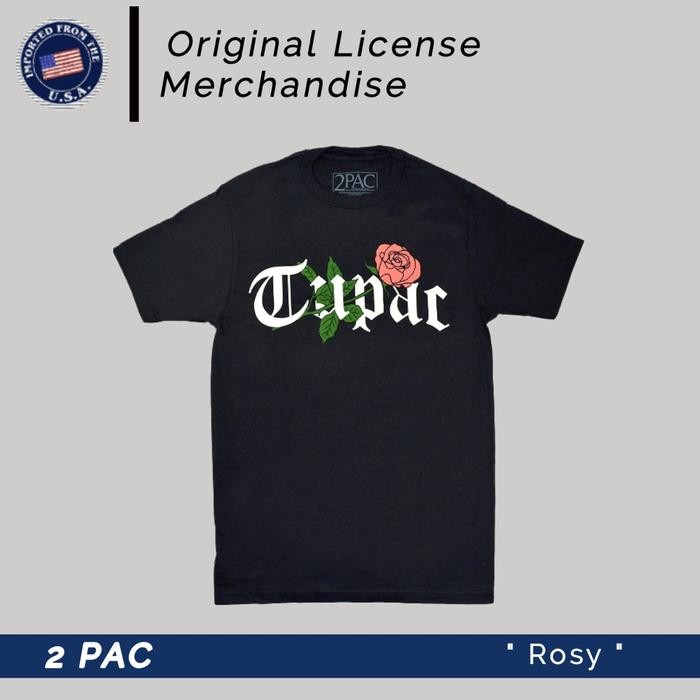 (COD) 2PAC 2pac Tupac Shakur Kaos T shirt Original Import Official ORI 2 Pac - S