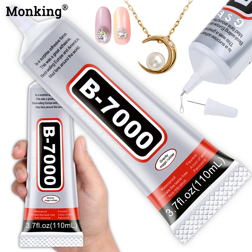 

Monking Glue Mobile Screen B7000 15/25/50/100ML Jewelry Glue Repair Adhesive for DIY Craft Makeup Shoes Jewelry Making Nail Art