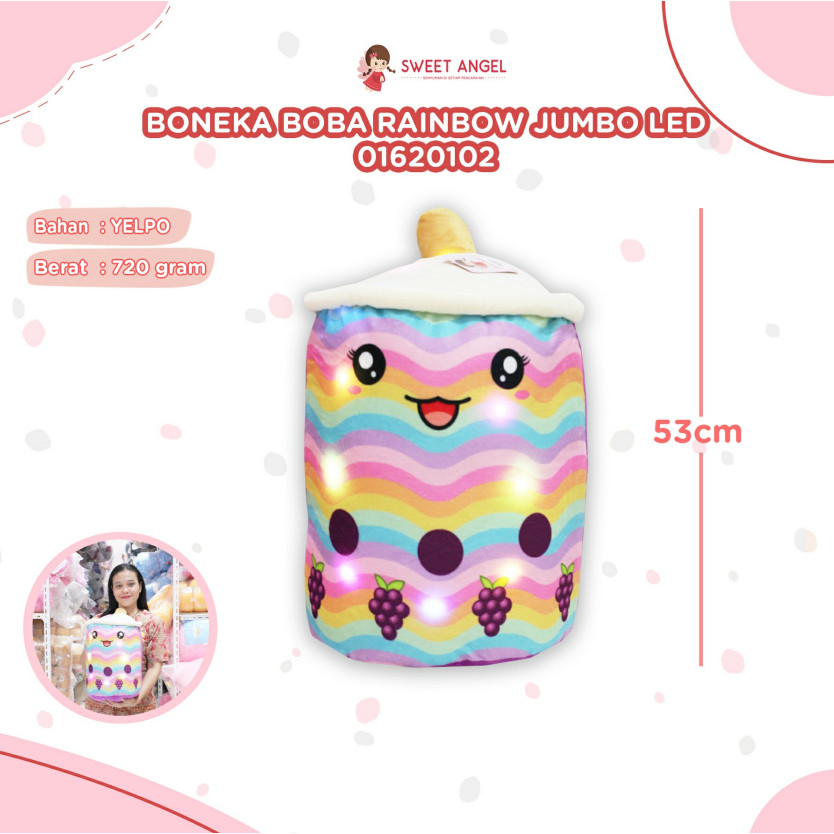 BONEKA BOBA RAINBOW JUMBO BONEKA BOBA ANAK