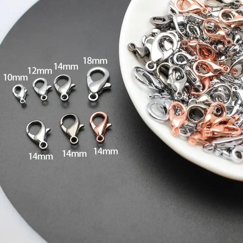 Kokot - Kokot Udang Kait Udang 12mm 14mm 16mm Bahan Kerajinan DIY Meronce (25pcs)