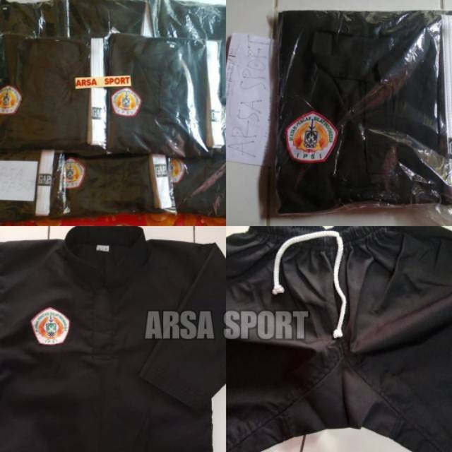 HAFERAMES  Baju Silat IPSI Hitam Pakaian Pencak Silat Pemula Anak Dan Dewasa