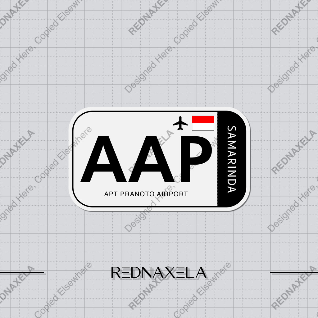 

Stiker Vinyl Aji Pangeran Tumenggung Pranoto Airport Code AAP Sign Sticker