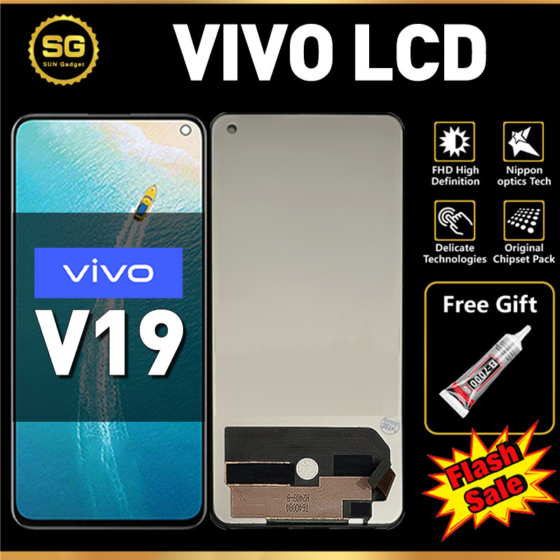 ORI LCD FOR VIVO V19 Original Fullset Asli For LCD hp VIVO V19 Glass Touch Screen Digitizer