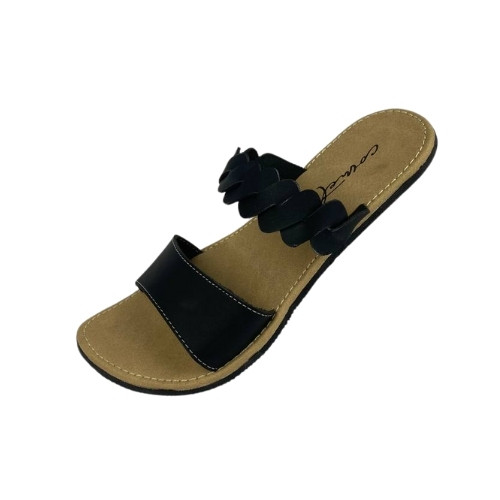 Sandal Wanita Comet Sandal Wanita Flat Slop Motif Ban 2 Kepang Kekinian