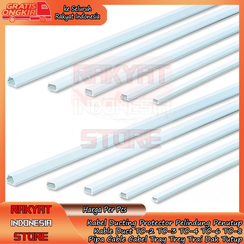 Kabel Ducting Protector Duct Psd Uk Panjang Ukuran 1m 2m TC-1 TC-2 TC-3 TC-4 TC-5 TC-6 10x10 16x16 P