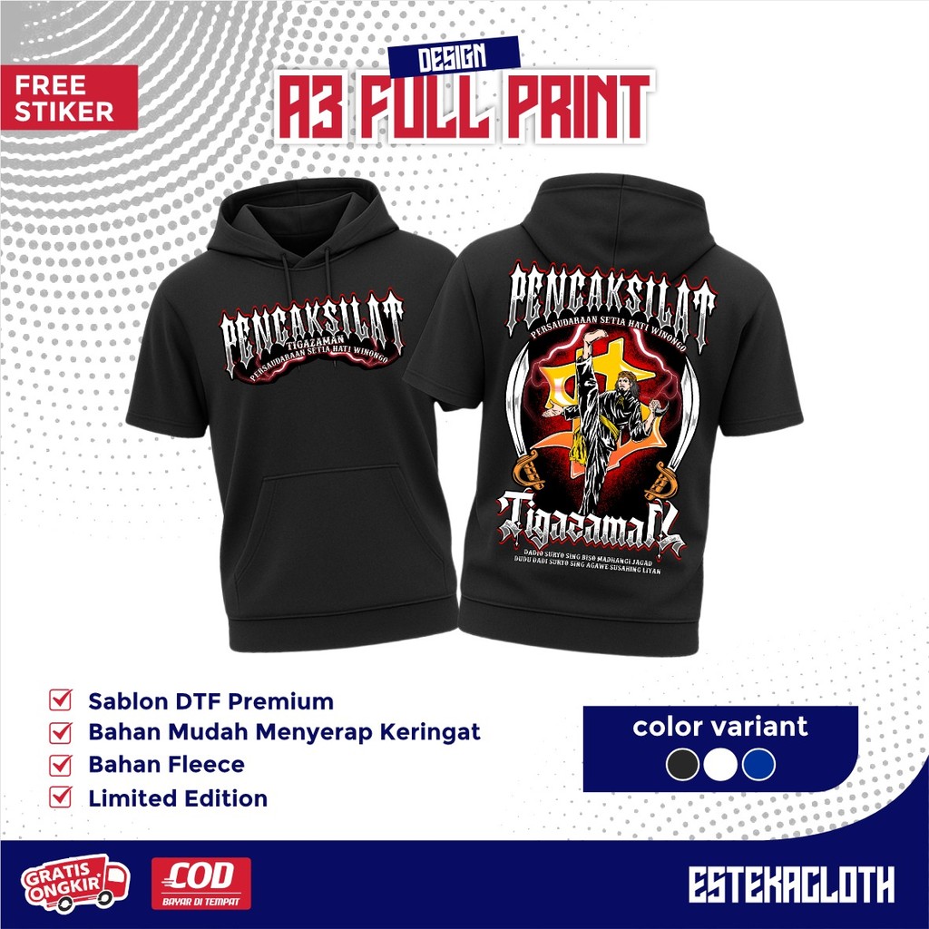 Ts-HOODIE PSHW PENCAK SILAT TIGA ZAMAN -TS HOODIE PSHW TERBARU - TS HOODIE SH WINONGO - TSHOODIE PSH