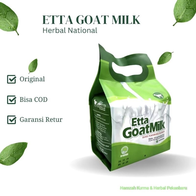

[PROMO EXTRA] Etta Goat Milk | EGM| Susu Kambing | HNI