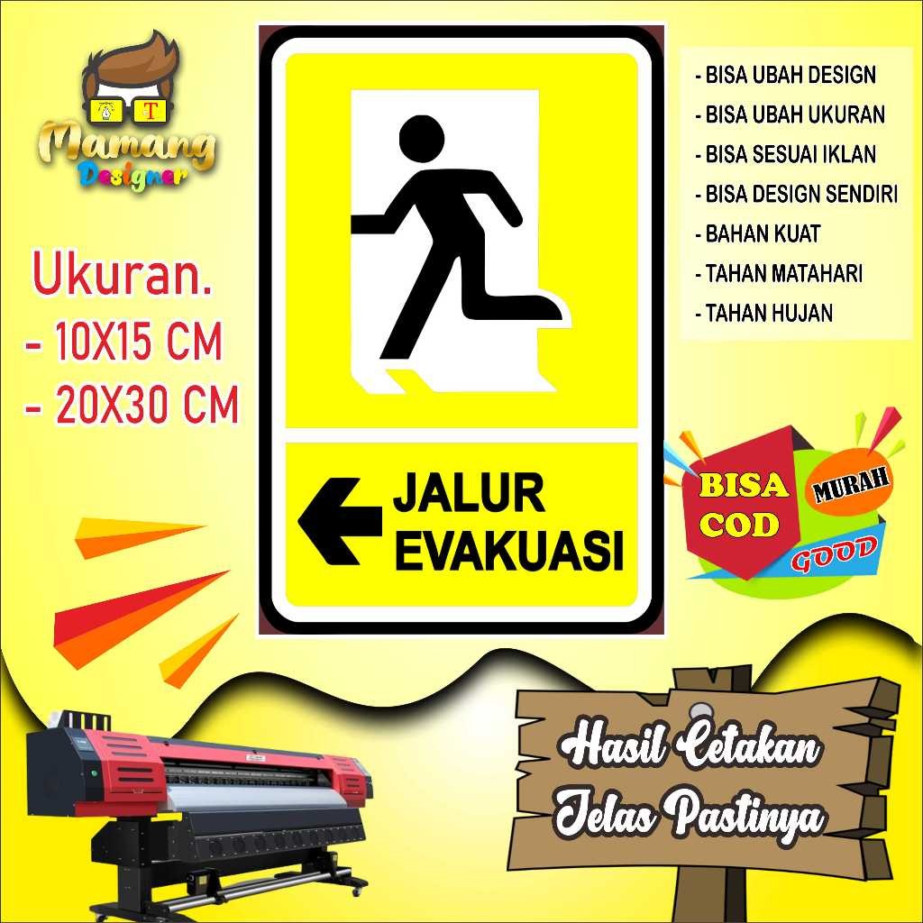 

Backdrop Cetak Sticker Untuk Jalur Evakuasi Keren Kuning