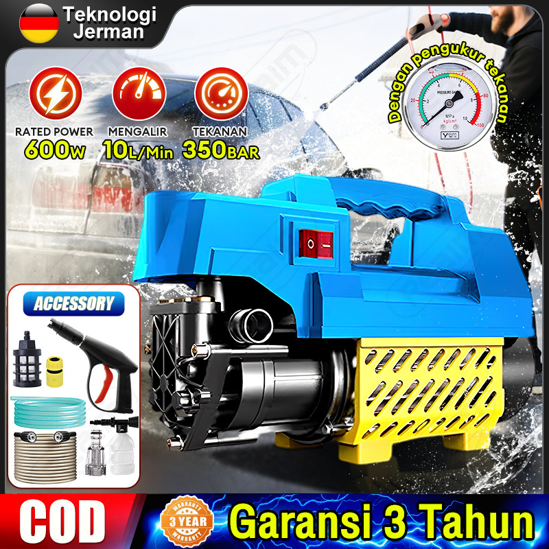 TERLARISReaim Jet Cleaner 600W Semprotan Cuci Motor Mesin Cuci Mobil Semprotan Kencang Alat Cuci Mot