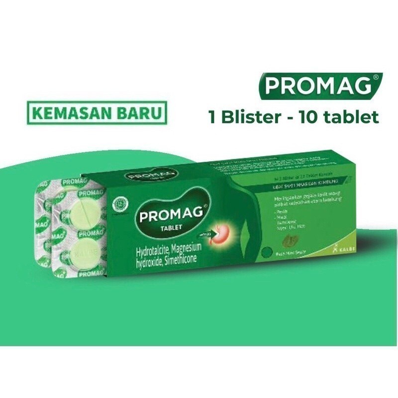 Promag Tablet Per Box / Per Lembar / Obat Maag / min nafad