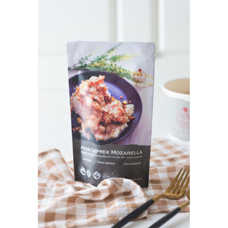 

Ayam Geprek Mozarella Vakum Pack - No Pedas (NP)