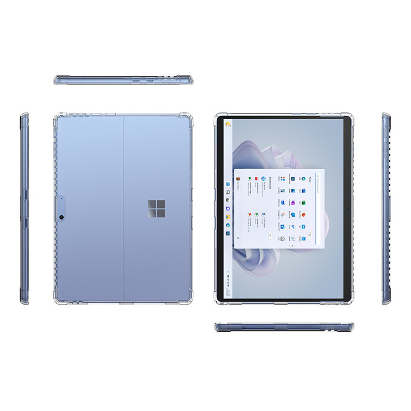 Slim Funda For Microsoft Surface Pro 7 Plus 6 5 4 12.3" Tablet Case Clear TPU Back Cover Airbags Sho