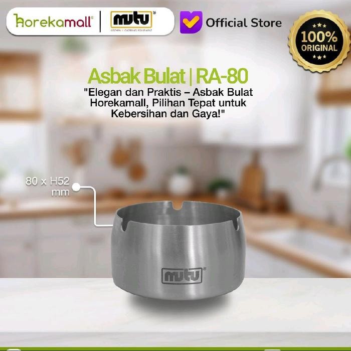 Asbak bulat | asbak stainless RA-80