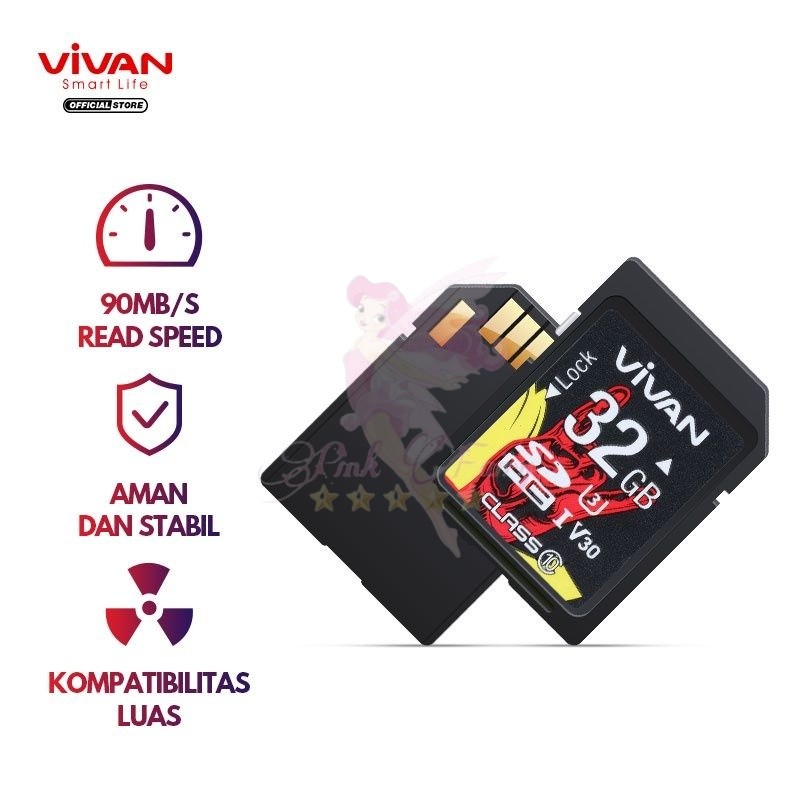 Vivan VS32 SD Card 32GB High Speed TF Card Original