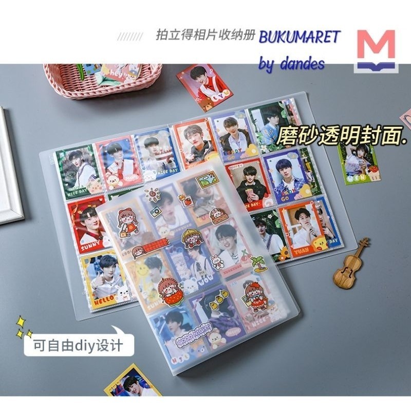 Album Kartu Pokemon muat 756 432 288 Photocard PC Poca Transparan Matte Polaroid Album Foto Kapasita