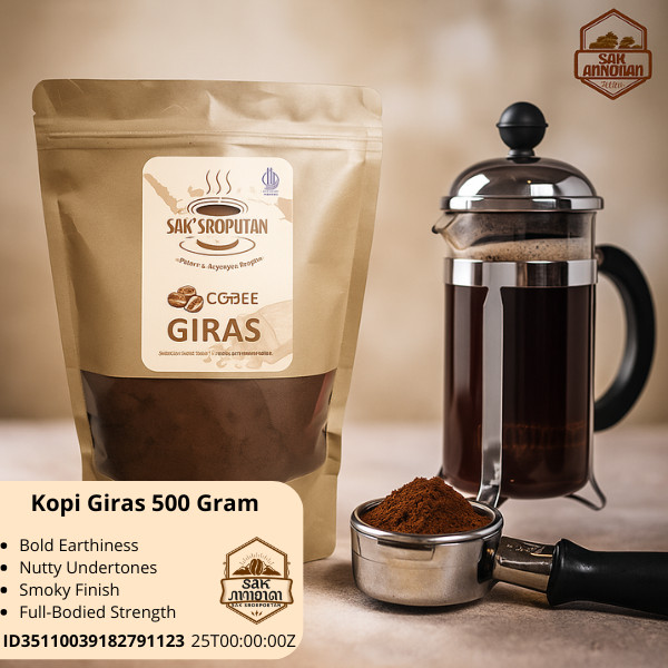 

kopi bubuk giras kemasan 500 gram rasa mantap legit