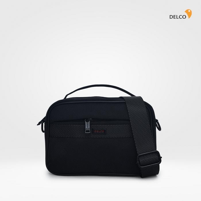 ORIGINAL Tas Pria Delco by Elizabeth Sling Bag 0716-0811 - Black