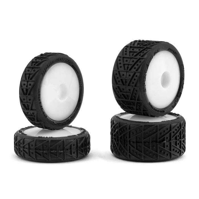 UPGRADE RC CLAY BAR CLAY TIRE WHEEL SET FOR MICRO-B (WHITE) #UPG-10012 ILM...