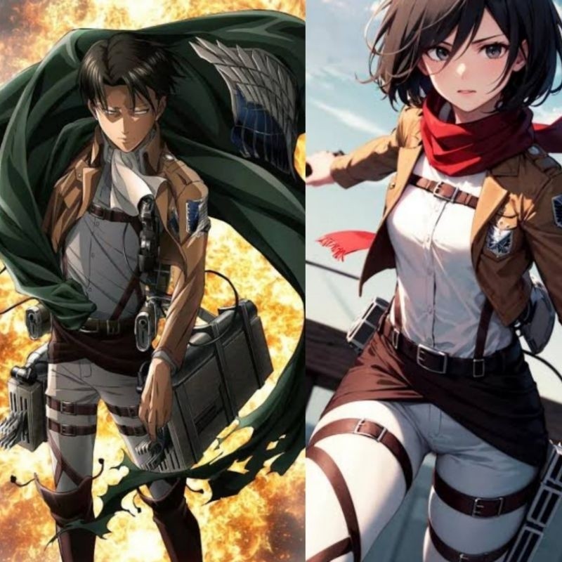 BUTIK RADIANT (LEVI MIKASAA) Set lengkap Belt Belts COWOK CEWEK BISA PAKAI accessories cosplay attac