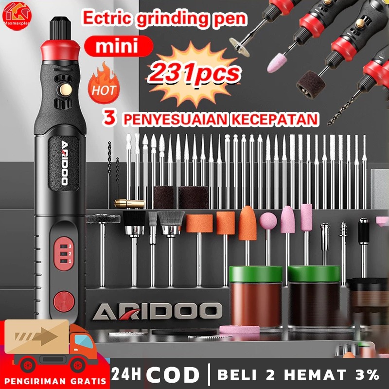 Gerenda listrik  Bor Mini 272/231PCS 12V DC 15000 RPM Mini Drill Electric Engraver Grinder Gerinda E