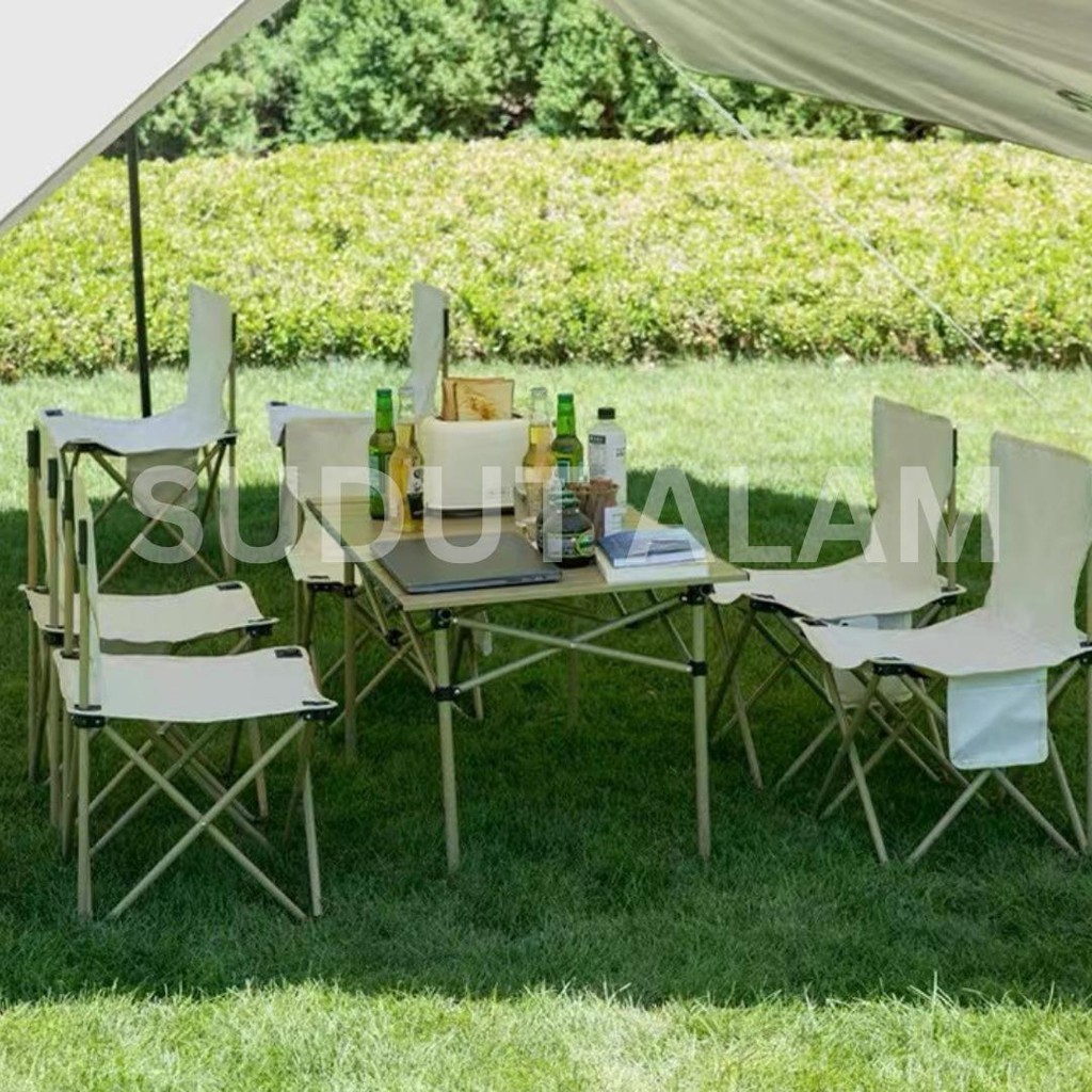 MEJA LIPAT BESI Outdoor/PAKET MEJA DAN KURSI LIPAT CAMPING / KURSI LIPAT KEMAH / KURSI MANCING