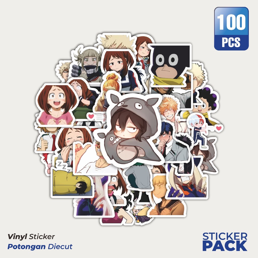 

Stiker Vinyl Stiker Anime My Hero Academia Japan Anime V11 Waterproof Aesthetic- Untuk Laptop, Motor, dan Helm - Paper Stationery Pack