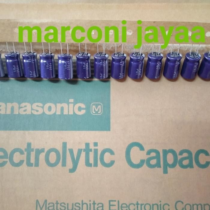 ARC16 kapasitor Elco 10uf 250V "panasonic. BEST