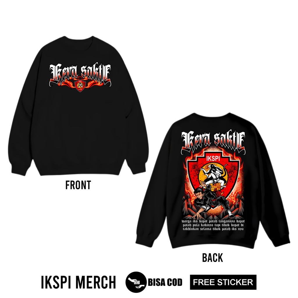 SWEATER IKSPI KERA SAKTI IKSPI WARGA IKS DAPAT PATAH SWEATER KERA SAKTI LENGAN PANJANG - SWEATER KER