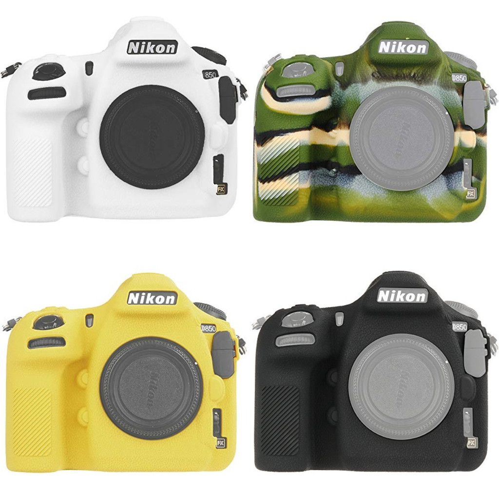 For Nikon D500 D750 D800 D810 D850 - Durable Silicone Skin With Shock-Absorbing Padng