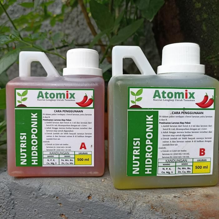[TERLARIS] Nutrisi Hidroponik ABmix (Atomix) untuk sayuran dan buah buahan, 500ml[TERLARIS ]