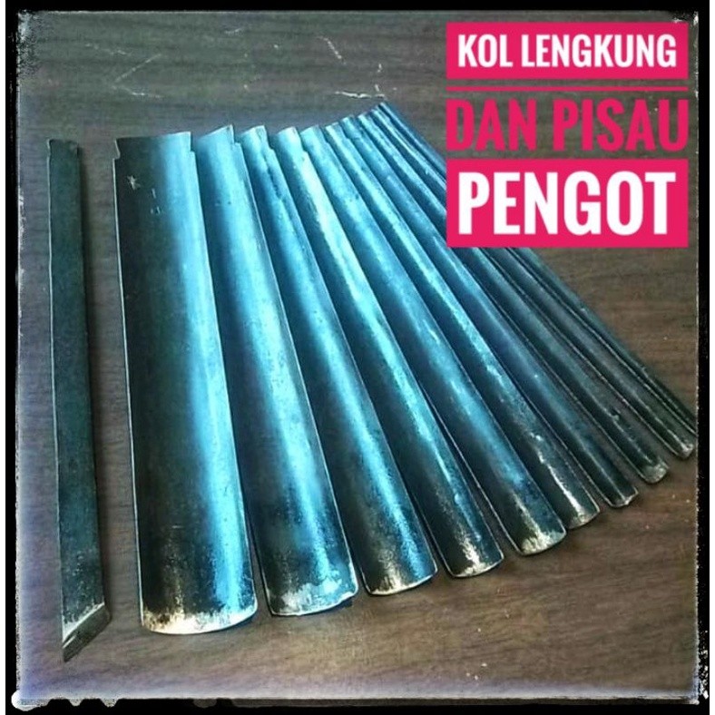 

promo pahat tatah ukir kol lengkung plus pisau pengot isi 11pcs Terbaik
