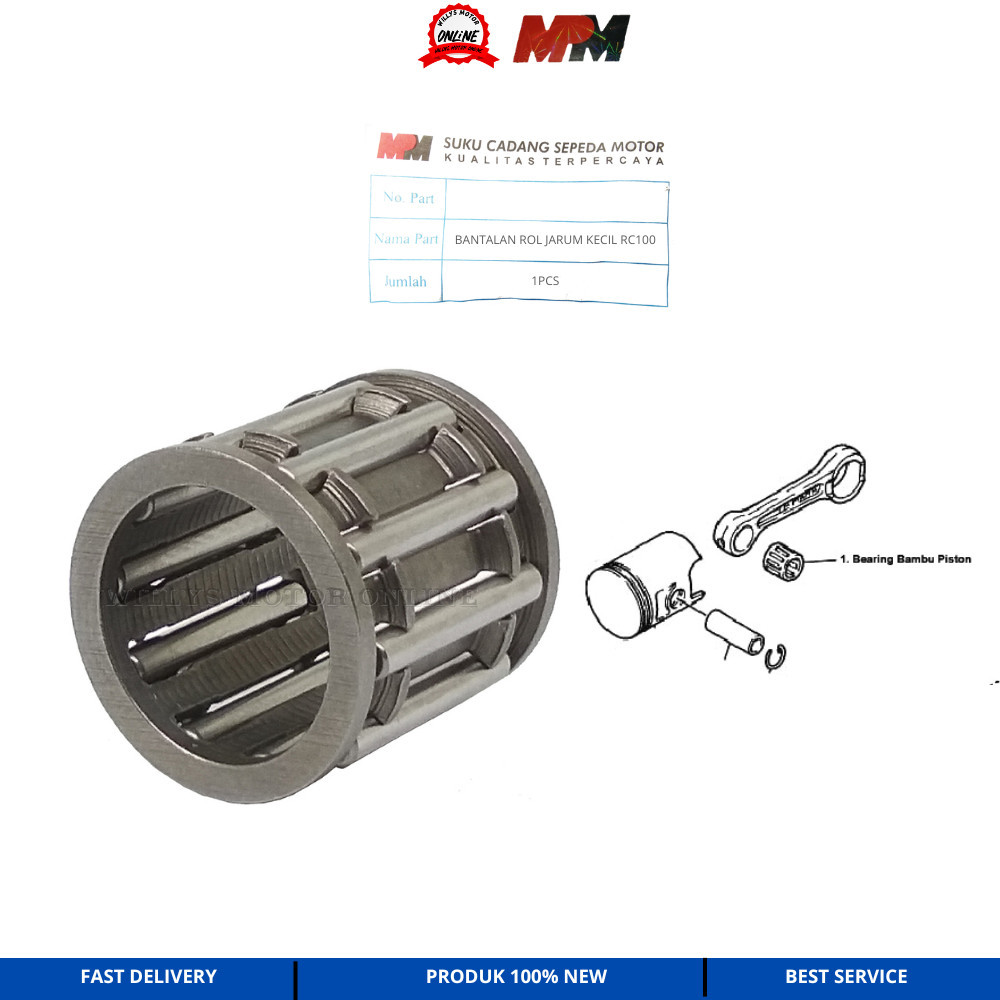 BEARING LAHER BAMBU PISTON RC80 RC 100 CRYSTAL MPM Laher Piston Rc800 100 110