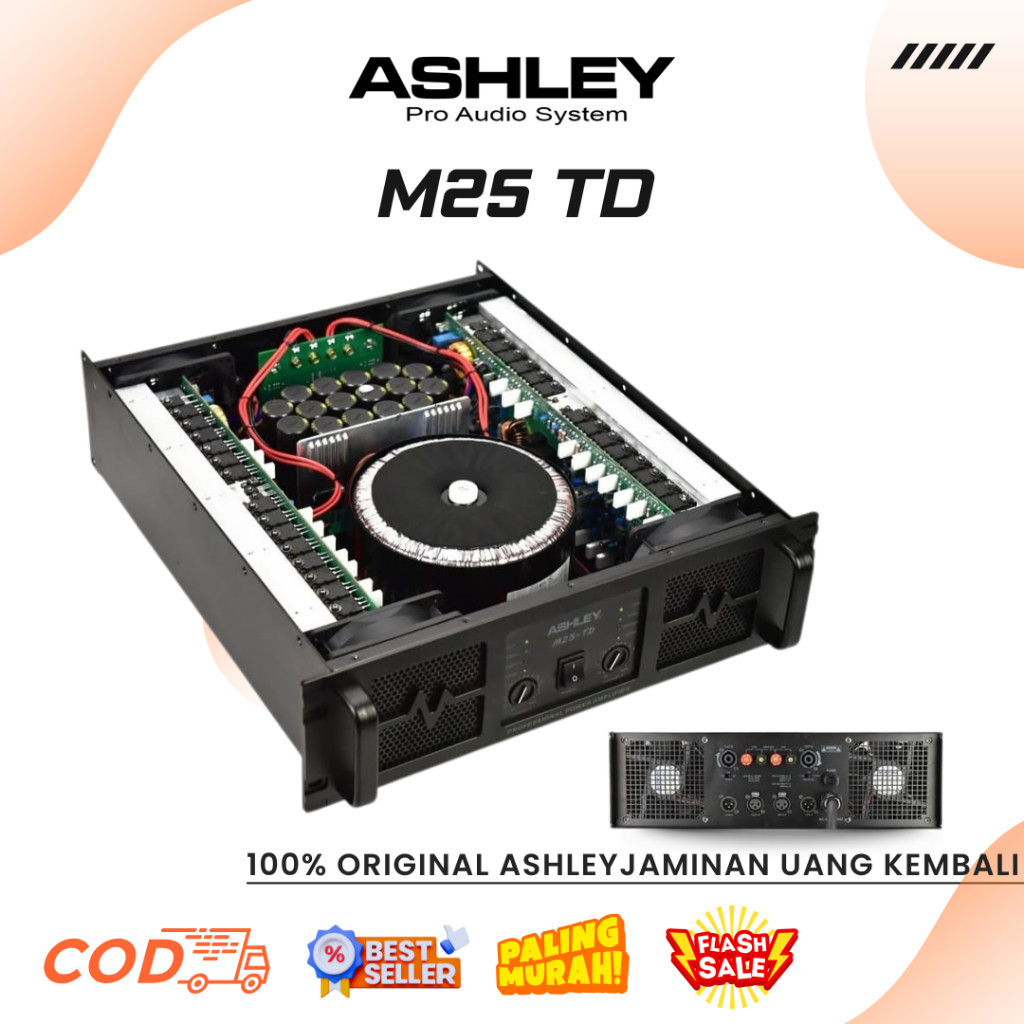 Power Ashley M25 TD Professional Power Amplifier Class TD