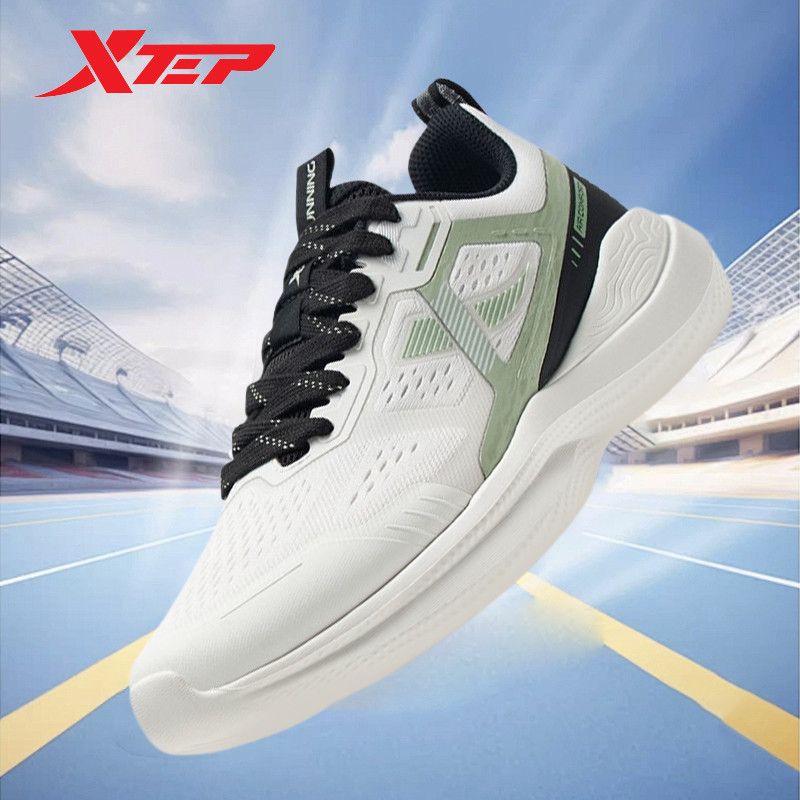 Xtep Running Shoes For Men 2024 Spring Non-Slip Men's Sports Shoes Breathable Sports Wear-Resistant 