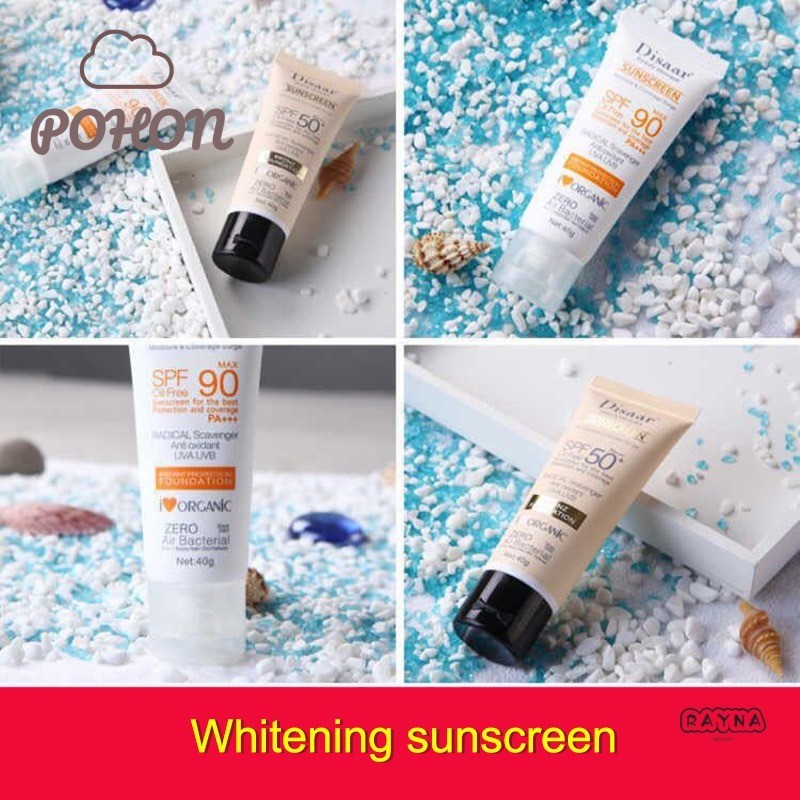 RAYNA Tabir Surya Perlindungan Kulit Wajah SPF 90 Oil-Control Refreshing Tabir Surya Tahan Lama untu