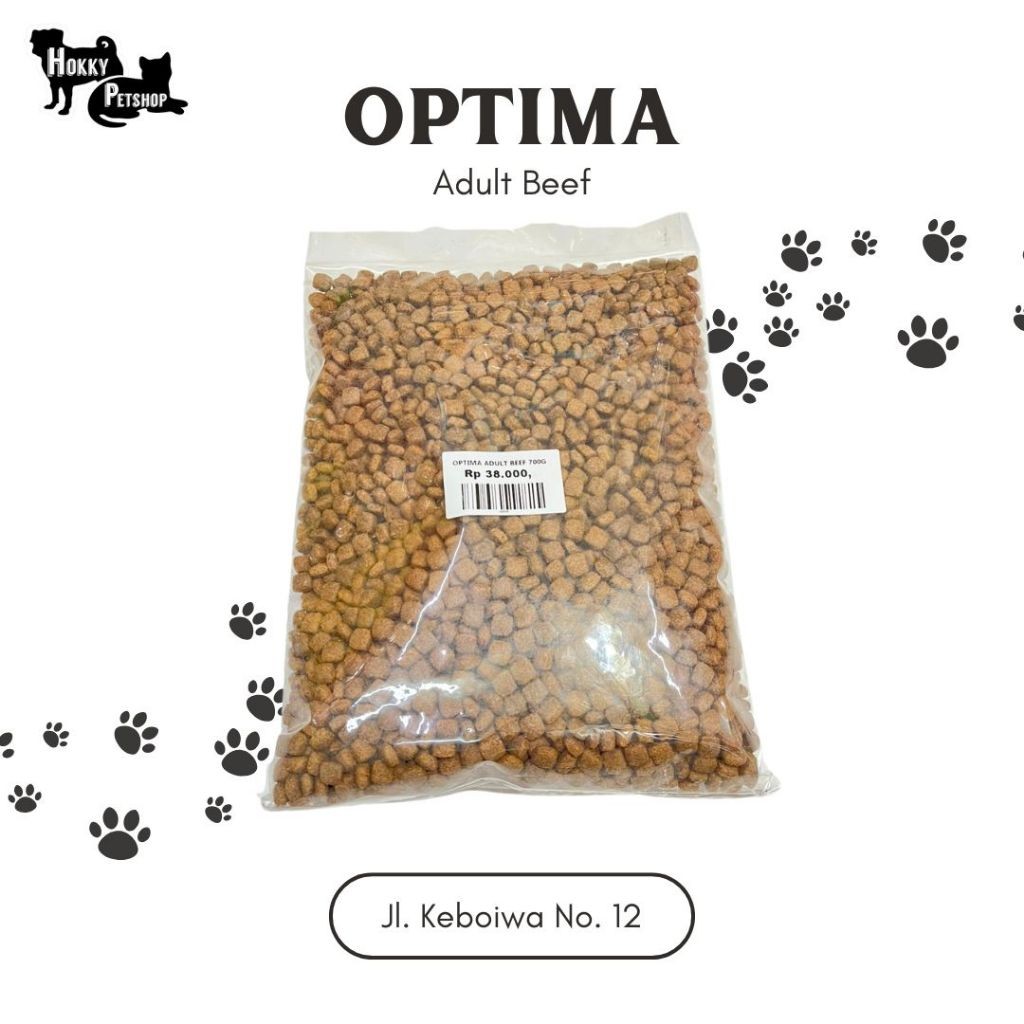 Optima Beef (Repack) / Makanan Anjing Optima / Optima Beef Adult