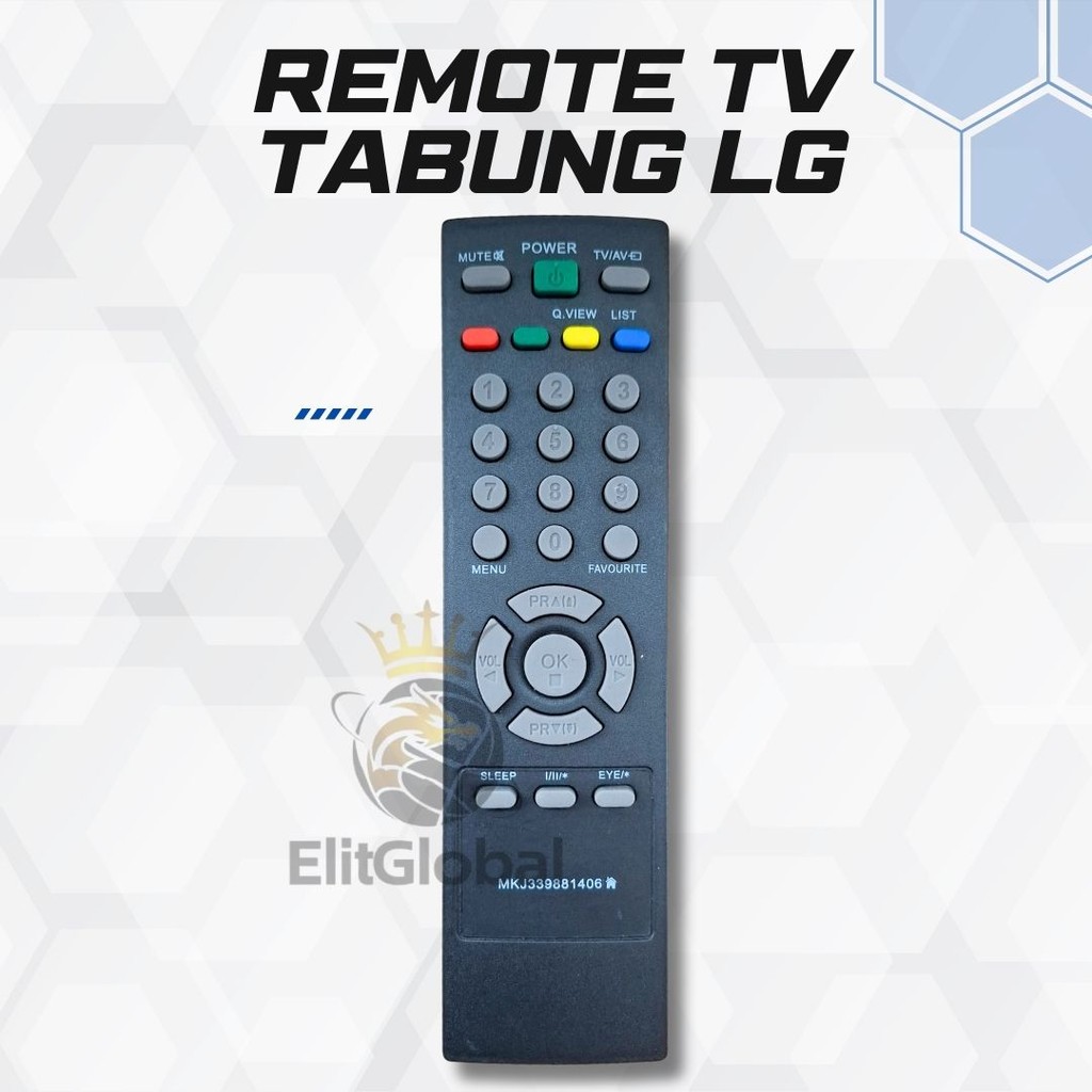 Remote TV Tabung LG – Model Slim Black Pearl Tanpa Setting