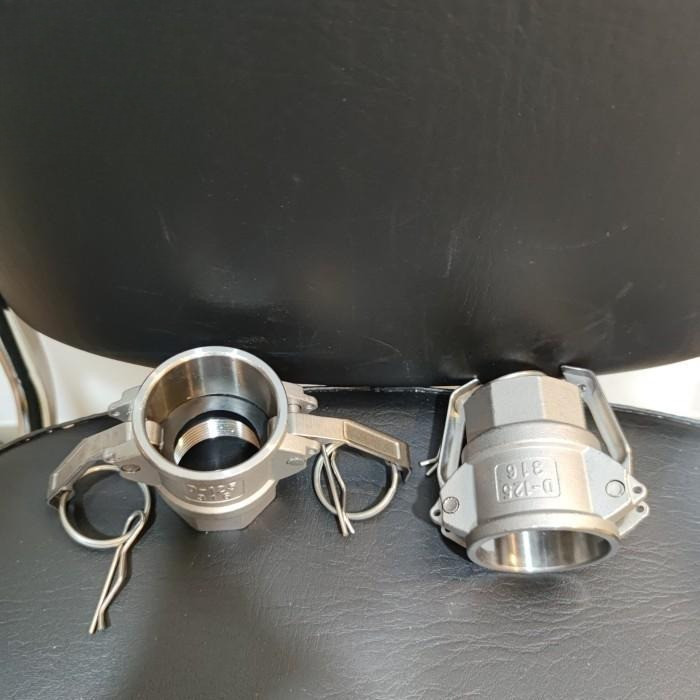 CAMLOCK TYPE D 50 / D 1/2" STAINLESS STEEL 316