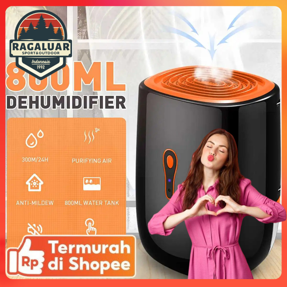 YANGZI Dehumidifier 2in1 Moisture Absorber Portable Low Noise 800ml - VS-DH07