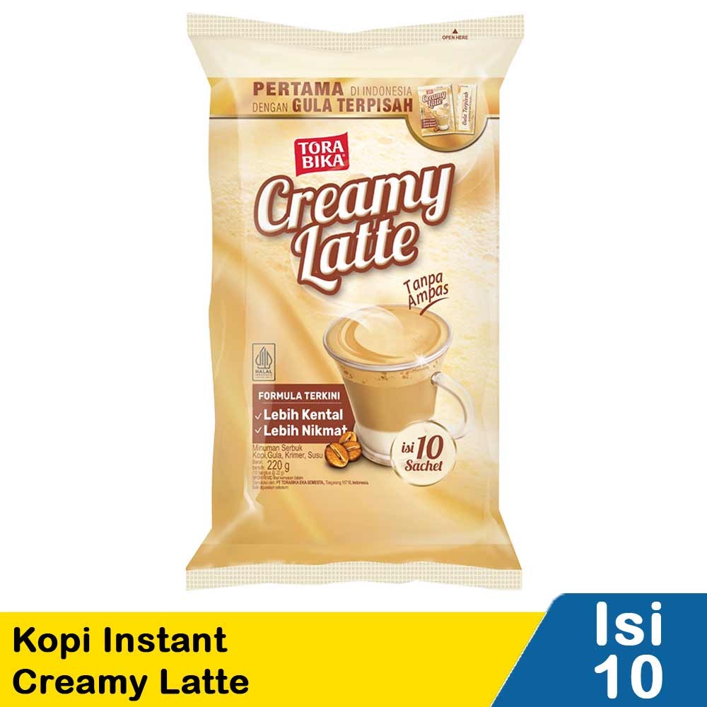 TORABIKA KOPI INSTANT CREAMY LATTE  10x22/20g
