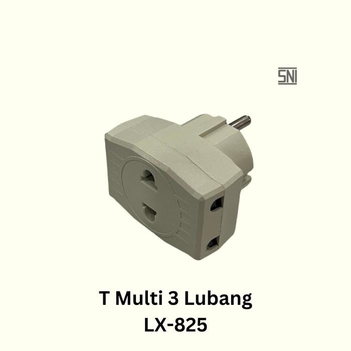 Stop Kontak Cabang 3 LINUX LX-825 Steker Arde SNI