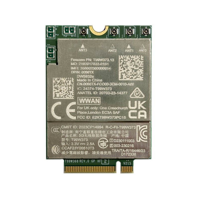 5G Module LTE Cat19 T99W373 DW5932e DW5932e-eSIM M.2 NGFF Wireless WWAN Card For Dell Latitude 7350 