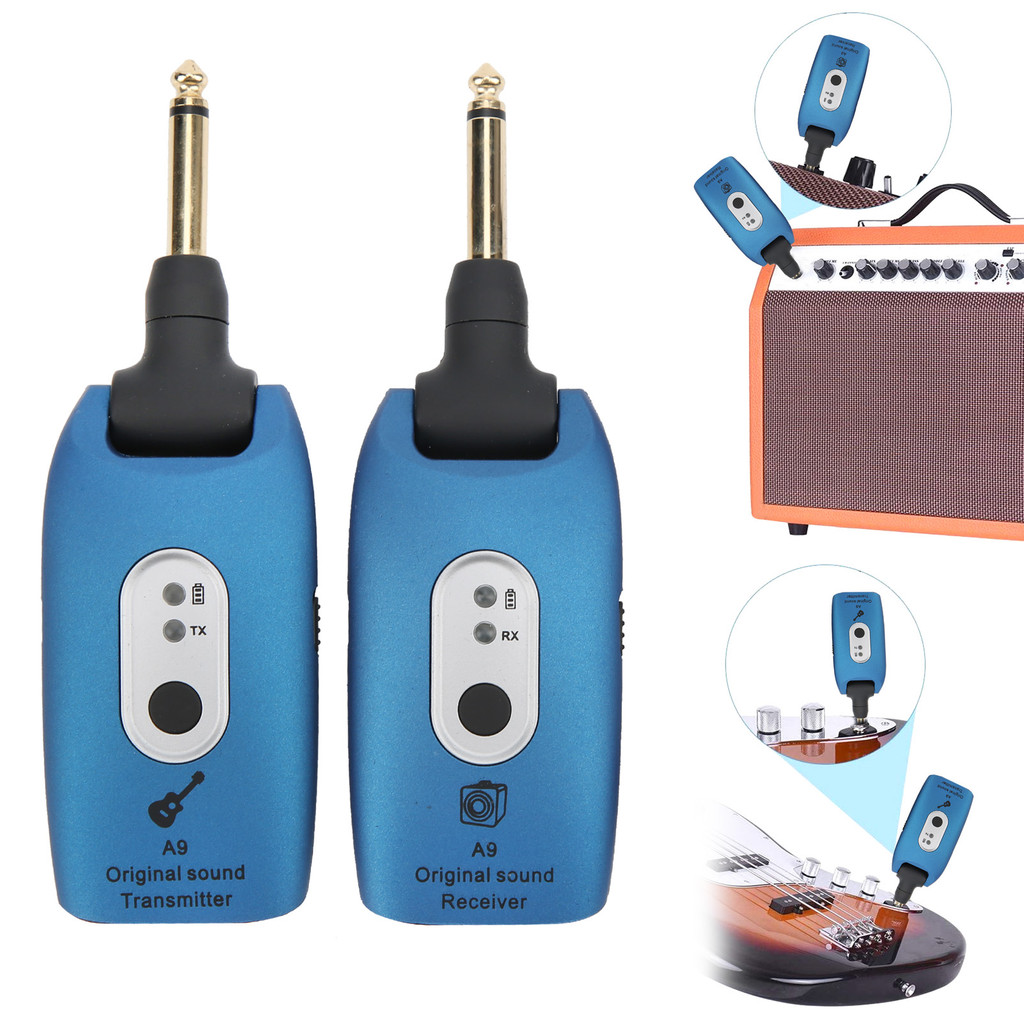 Guitar Transmitter Receiver Wireless System A9 2.4GHz USB Cable Musical Instrument Accessories 2.4GH